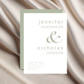 Hochzeitssage mit zeitgemäßer Sanierung und Typogr Save The Date