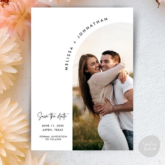 Hochzeitssaison - Das Thema "Moderne Minimalistisc Save The Date