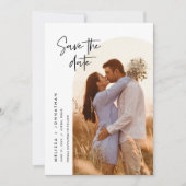 Hochzeitssaison - Das Thema "Moderne Minimalistisc Save The Date (Vorderseite)