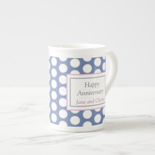 Hochzeitssaison der Perlen Tasse in der Marine (Vorderseite Rechts)