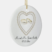 Hochzeitssake für Braut und Bräutigam Keramik Ornament (Rechts)