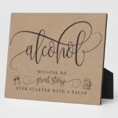 Hochzeitssalon-Bar Fotoplatte (Seite)