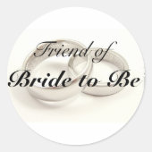 Hochzeitssandale Runder Aufkleber (Vorderseite)