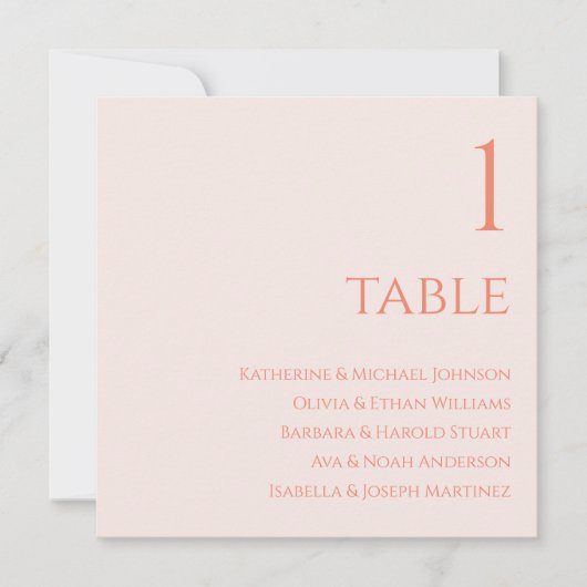 Hochzeitssattel - Blush Einladung (Vorderseite)