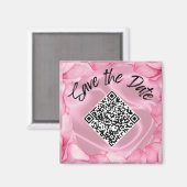 Hochzeitssattel für das benutzerdefinierte QR-Code Magnet (Vorderseite/Rückseite)