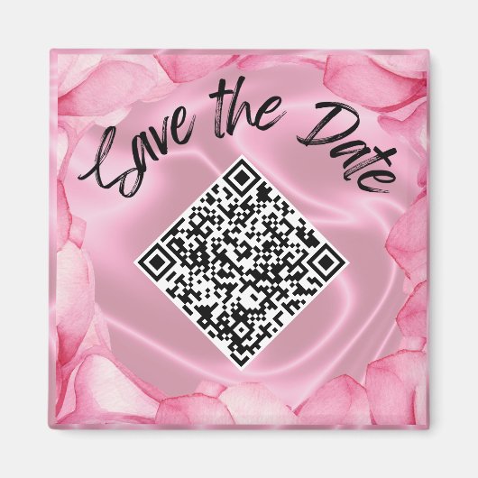 Hochzeitssattel für das benutzerdefinierte QR-Code Magnet (Vorne)