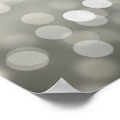Hochzeitssattel Silber Glitzer Lights Poster (Ecke)