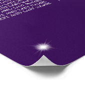 Hochzeitssattelkette Lila Poster (Ecke)