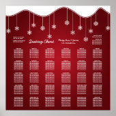 Hochzeitssattelschendekor Rot Poster (Vorne)