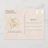 Hochzeitsschaf Save-the-Date-Postkarte Ankündigungspostkarte (Rückseite)