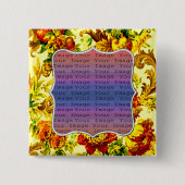 Hochzeitsschaltfläche für Springtime Button (Vorderseite)