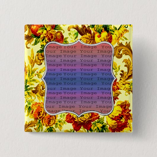 Hochzeitsschaltfläche für Springtime Button (Vorderseite)