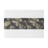 Hochzeitsschattierungen aus schwarzem Gold Einladungsbanderole (Rückseitenbeispiel)