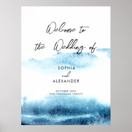 Hochzeitsschaukeln signieren willkommen. poster