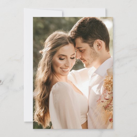 Hochzeitsschicht für Foto-Overlay unter Vellum Einladung (Vorderseite)