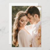 Hochzeitsschicht für Foto-Overlay unter Vellum Einladung (Vorne/Hinten)