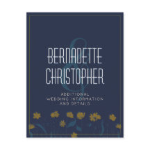 Hochzeitsschick Moderne Elegant einfach blau gelb