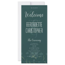 Hochzeitsschick Moderne Elegante Simple Green Emer