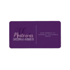 Hochzeitsschick Modernes Elegantes Einfaches Laven Adressaufkleber