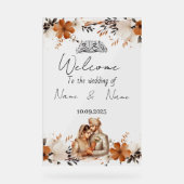 Hochzeitsschild aus Plexiglas Acrylschild (Vorderseite)