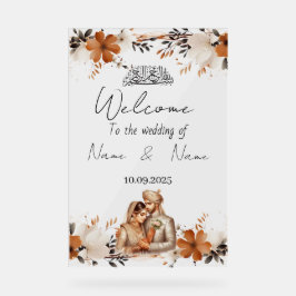 Hochzeitsschild aus Plexiglas Acrylschild