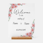 Hochzeitsschild aus Plexiglas Acrylschild (Vorderseite)