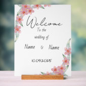 Hochzeitsschild aus Plexiglas Acrylschild (Neutral)