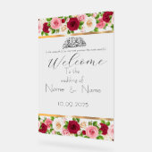 Hochzeitsschild aus Plexiglas Acrylschild (Winkel)