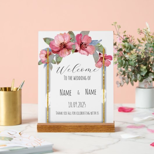 Hochzeitsschild aus Plexiglas Acrylschild (Hochzeit)