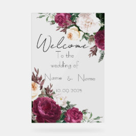 Hochzeitsschild aus Plexiglas Acrylschild