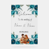 Hochzeitsschild aus Plexiglas Acrylschild (Vorderseite)