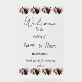 Hochzeitsschild aus Plexiglas Acrylschild (Vorderseite)