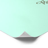 Hochzeitsschild Baum Poster (Ecke)