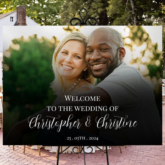 Hochzeitsschild Foto-Poster Poster