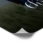 Hochzeitsschild Foto-Poster Poster (Ecke)