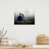 Hochzeitsschild Foto-Poster Poster (Küche)
