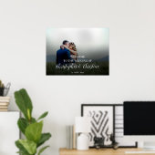Hochzeitsschild Foto-Poster Poster (Heimbüro)
