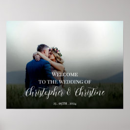 Hochzeitsschild Foto-Poster Poster