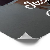 Hochzeitsschild Foto-Poster Poster (Ecke)