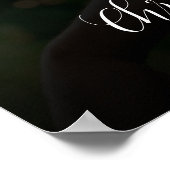 Hochzeitsschild Foto-Poster Poster (Ecke)