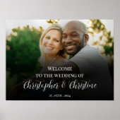 Hochzeitsschild Foto-Poster Poster (Vorne)