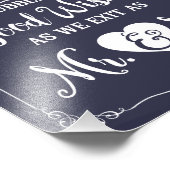 Hochzeitsschild Fotodruck (Ecke)