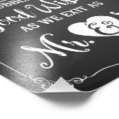 Hochzeitsschild Fotodruck (Ecke)