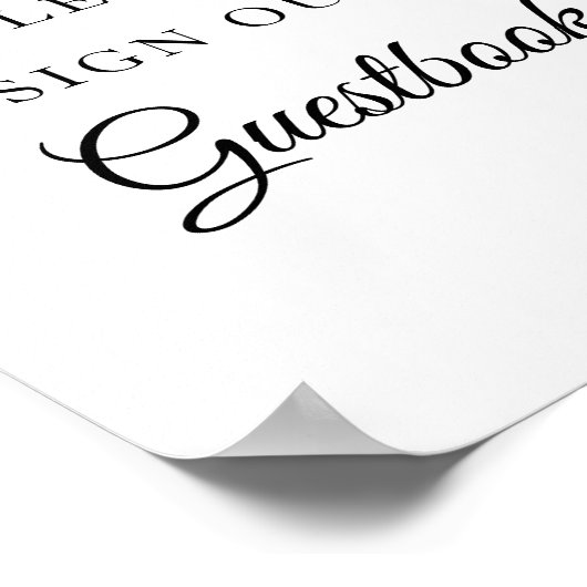 Hochzeitsschild für das Gästebuch des Marinebuches (Ecke)