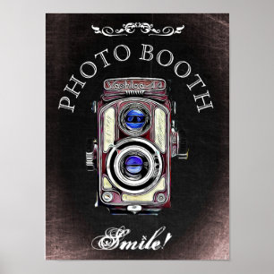 Hochzeitsschild für Fotobox, Schiefertafel-Stil Poster