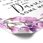 Hochzeitsschild für lila Süßpferde Poster (Ecke)