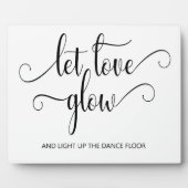 Hochzeitsschild mit gelassen Liebe Tabletop Plaque Fotoplatte (Vorderseite)