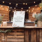 Hochzeitsschild Rustikale Bar Sockelschild