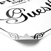 Hochzeitsschilder - Bitte unterschreiben Sie unser Fotodruck (Ecke)