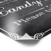 Hochzeitsschilder - Tafel - Bonbons - Bar - Fotodruck (Ecke)